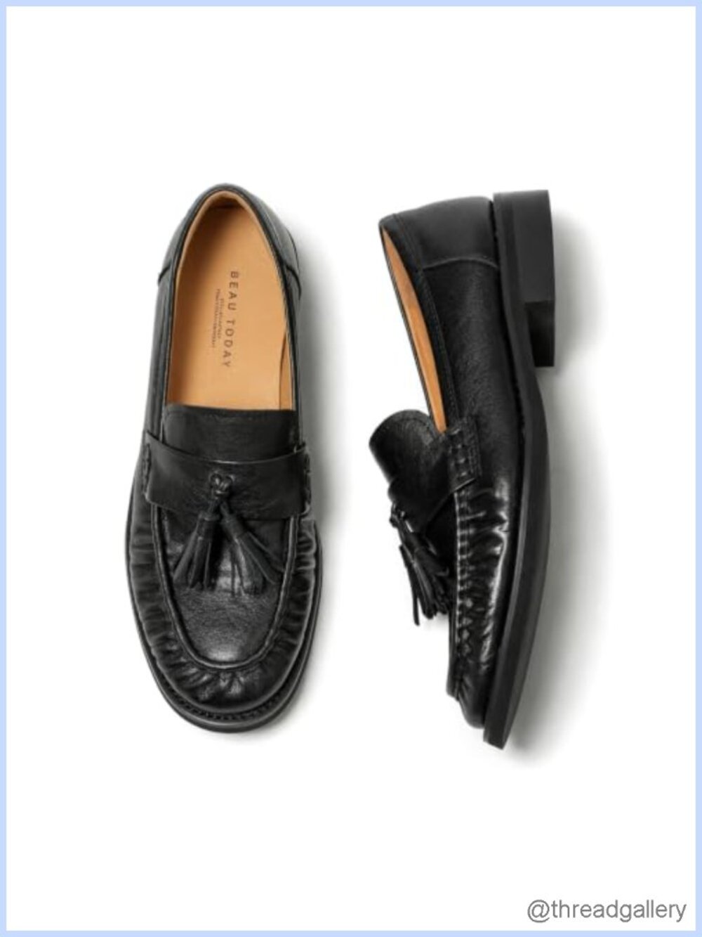 Genuine Leather Tassel Loafers Slip On Dress Shoes Women's Moc Toe
